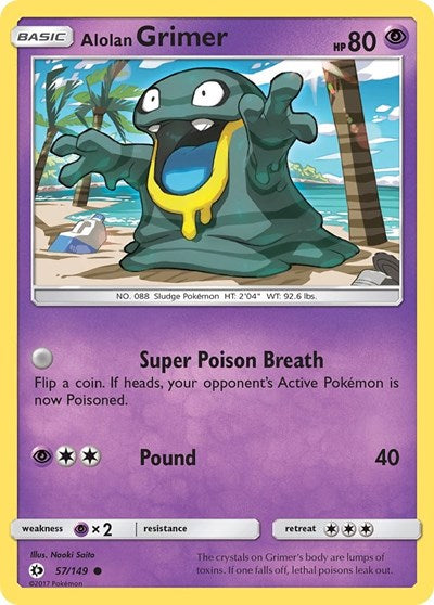 Alolan Grimer (SM Base Set) Near Mint