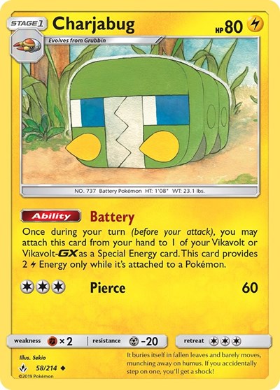 Charjabug (SM - Unbroken Bonds) Near Mint