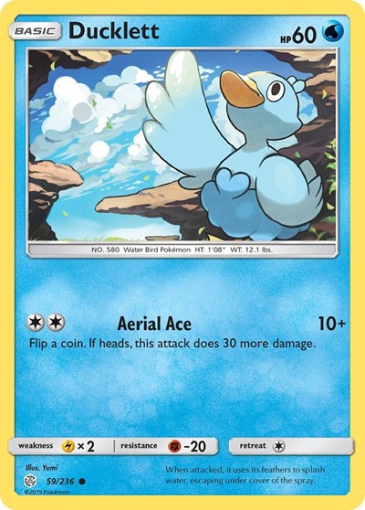 Ducklett (SM - Cosmic Eclipse) Near Mint Reverse Holofoil