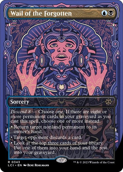 Wail of the Forgotten (Borderless) (The Lost Caverns of Ixalan) Light Play