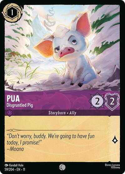 Pua - Disgruntled Pig (Winterspell) Near Mint Cold Foil