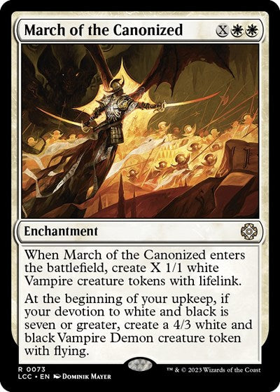 March of the Canonized (Commander: The Lost Caverns of Ixalan) Light Play