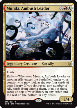 Munda, Ambush Leader (Battle for Zendikar) Near Mint