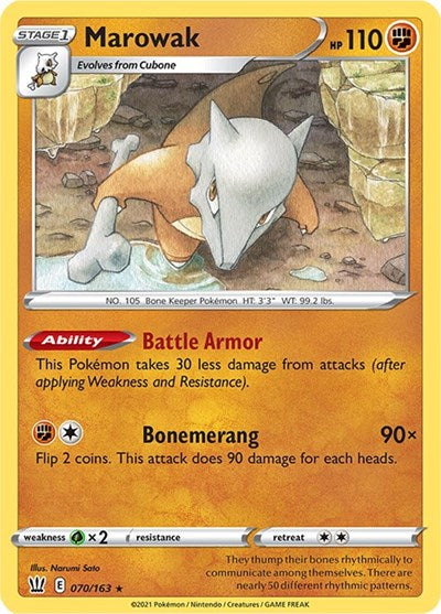 Marowak (SWSH05: Battle Styles) Near Mint Reverse Holofoil