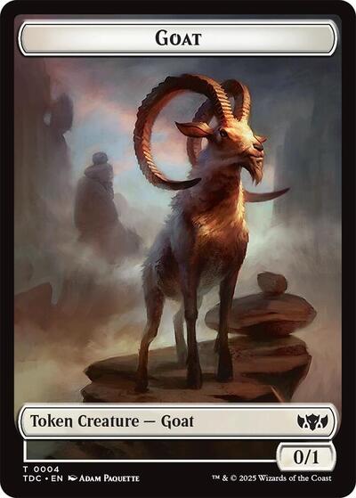 Goat / Timeless Witness Double-Sided Token (Commander: Tarkir: Dragonstorm) Near Mint