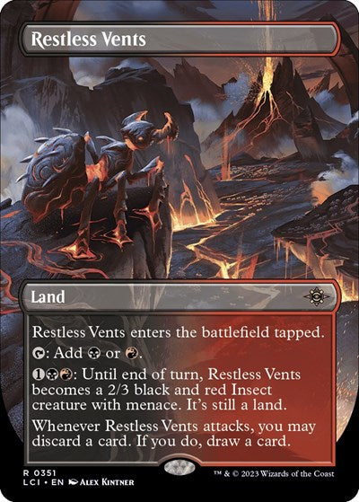 Restless Vents (Borderless) (The Lost Caverns of Ixalan) Near Mint Foil