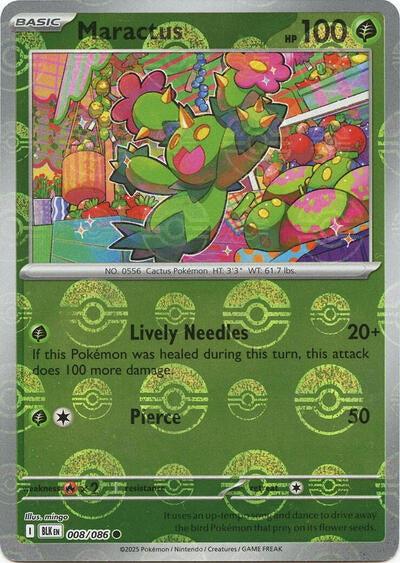 Maractus (Poke Ball Pattern) (SV: Black Bolt) Near Mint Holofoil