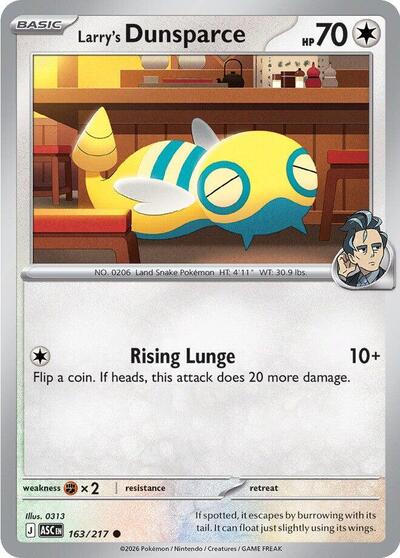 Larry's Dunsparce (ME: Ascended Heroes) Near Mint