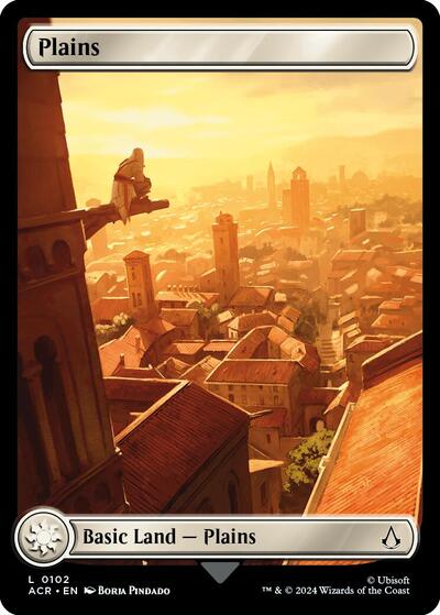 Plains (0102) (Universes Beyond: Assassin's Creed) Light Play Foil