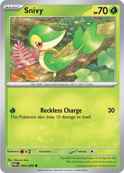 Snivy (ME03: Perfect Order) Near Mint Reverse Holofoil