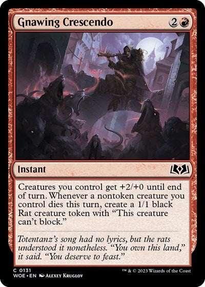 Gnawing Crescendo (Wilds of Eldraine) Near Mint Foil