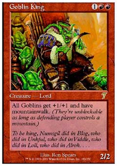 Goblin King (7th Edition) Light Play