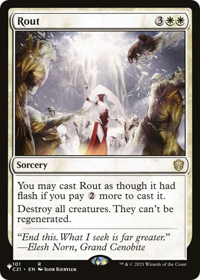 Rout (C21) (The List) Light Play