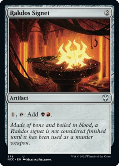 Rakdos Signet (Commander: Streets of New Capenna) Light Play