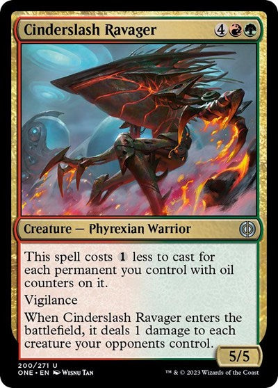 Cinderslash Ravager (Phyrexia: All Will Be One) Near Mint Foil
