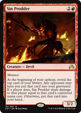 Sin Prodder (Shadows Over Innistrad) Light Play