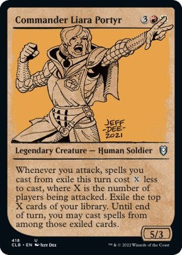 Commander Liara Portyr (Showcase) (Commander Legends: Battle for Baldur's Gate) Light Play Foil