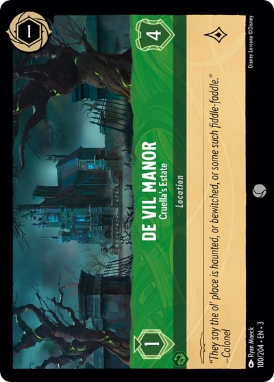 De Vil Manor - Cruella's Estate (Into the Inklands) Near Mint