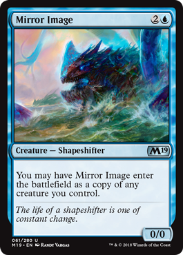 Mirror Image (Magic 2019 Core Set) Light Play