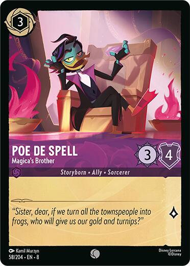 Poe De Spell - Magica's Brother (Reign of Jafar) Near Mint