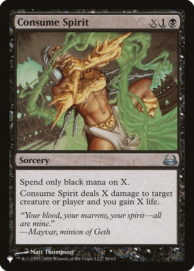 Consume Spirit (The List) Light Play
