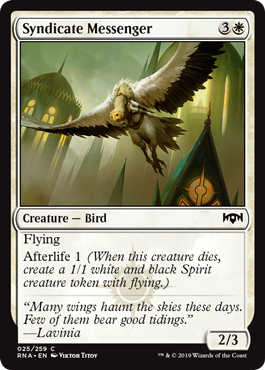 Syndicate Messenger (Ravnica Allegiance) Light Play Foil