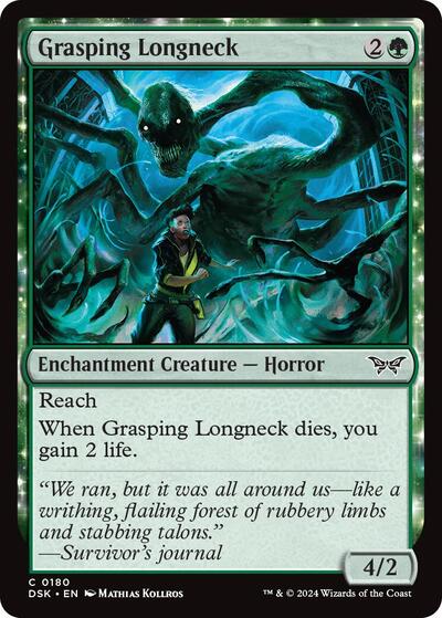 Grasping Longneck (Duskmourn: House of Horror) Near Mint Foil