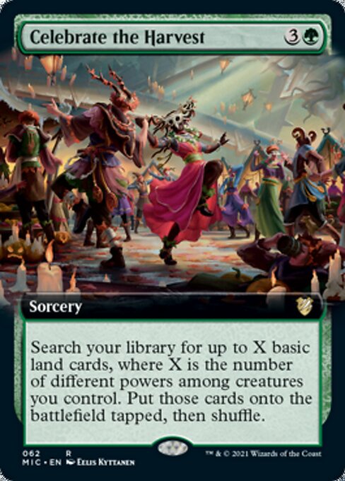 Celebrate the Harvest (Extended Art) (Commander 2021 Midnight Hunt) Near Mint