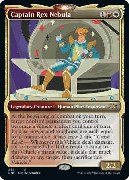 Captain Rex Nebula (Showcase) (Unfinity) Light Play Foil