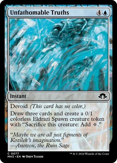 Unfathomable Truths (Modern Horizons 3) Light Play Foil