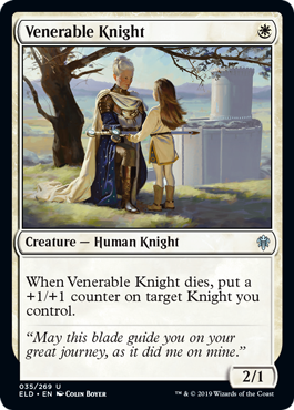 Venerable Knight (Throne of Eldraine) Light Play Foil