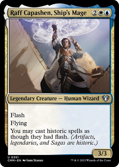 Raff Capashen, Ship's Mage (Commander Masters) Near Mint Foil