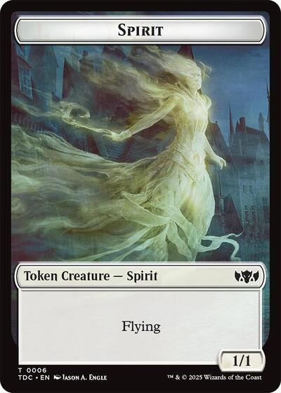 Spirit / Treasure Double-Sided Token (Commander: Tarkir: Dragonstorm) Near Mint