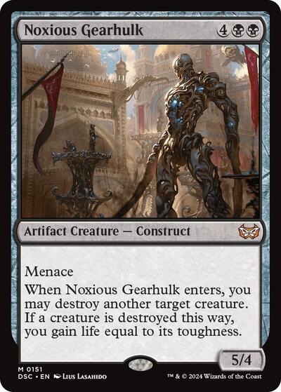 Noxious Gearhulk (Commander: Duskmourn: House of Horror) Light Play