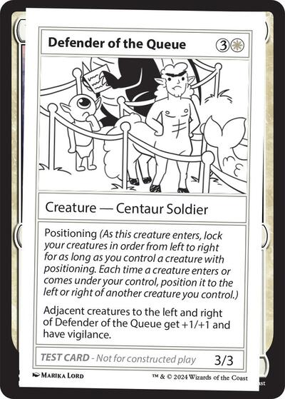 Defender of the Queue (Mystery Booster 2 Playtest Cards) Near Mint