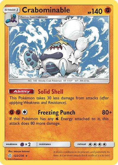 Crabominable (SM - Cosmic Eclipse) Near Mint Reverse Holofoil