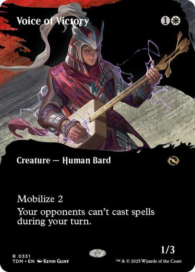 Voice of Victory (Borderless) (Tarkir: Dragonstorm) Near Mint Foil