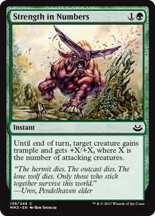 Strength in Numbers (Modern Masters 2017) Light Play Foil