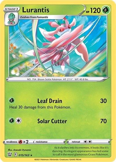 Lurantis (SWSH05: Battle Styles) Near Mint Reverse Holofoil