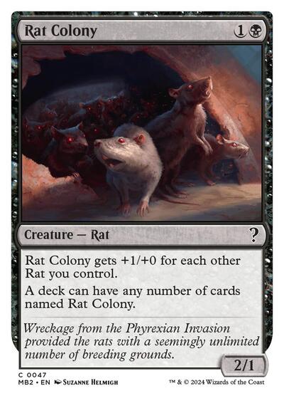 Rat Colony (White Border) (Mystery Booster 2) Near Mint