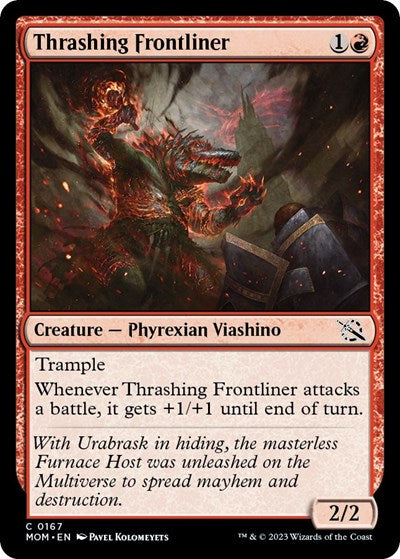 Thrashing Frontliner (March of the Machine) Light Play Foil