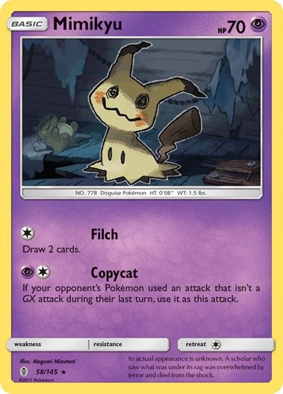Mimikyu (SM - Guardians Rising) Near Mint Holofoil