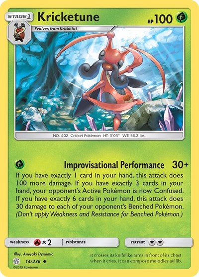 Kricketune (SM - Cosmic Eclipse) Near Mint Reverse Holofoil