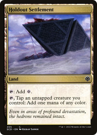 Holdout Settlement (Commander 2022 Starter Decks) Light Play