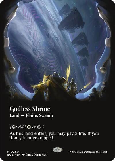 Godless Shrine (Borderless) (Edge of Eternities) Near Mint Foil