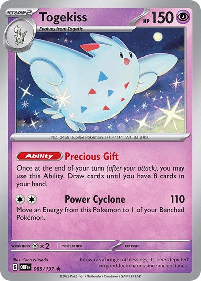 Togekiss (Scarlet and  Violet: Obsidian Flames) Near Mint Holofoil