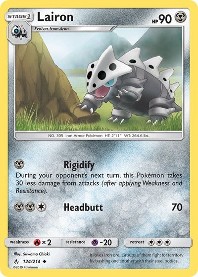 Lairon (SM - Unbroken Bonds) Near Mint Reverse Holofoil
