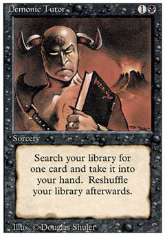 Demonic Tutor (Revised) Light Play