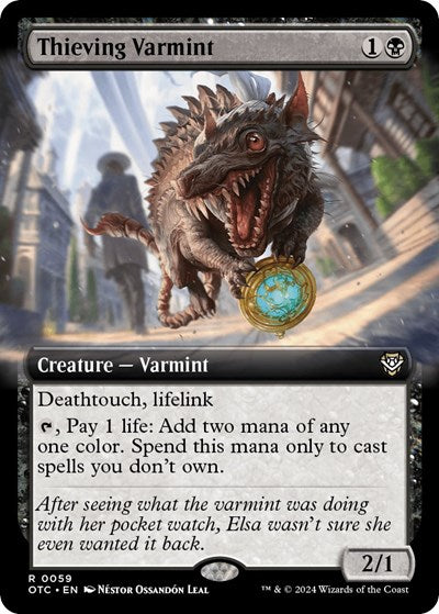 Thieving Varmint (Extended Art) (Commander: Outlaws of Thunder Junction) Near Mint