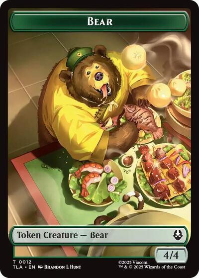 Bear / Food (0020) Double-Sided Token (Avatar: The Last Airbender) Near Mint